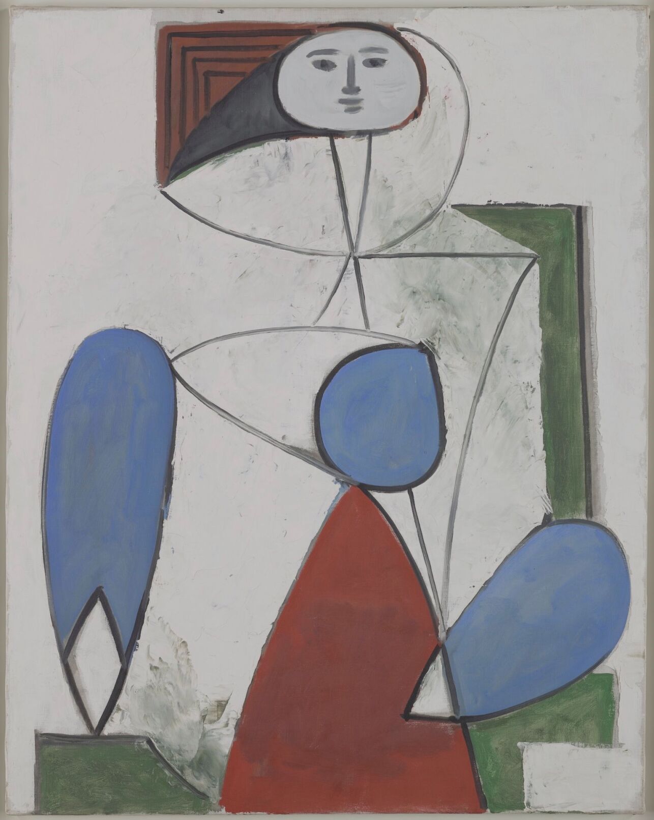 Woman in armchair